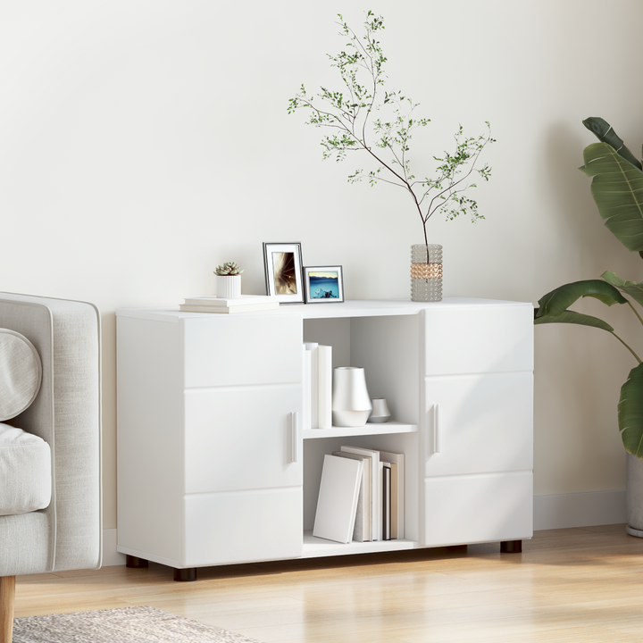 Sideboard FLORIN Hvid 88,5 x 30,5 x 55,5 cm Konstrueret træ