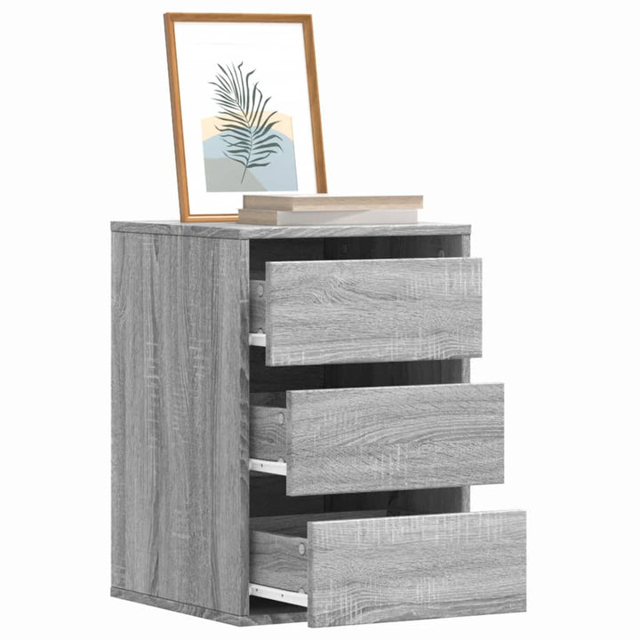 kommode til hjørne 40x41x58 cm konstrueret træ grå sonoma-eg