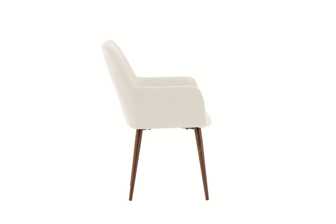 Venture Home Tomorrow Dining Chair 2-pack - Mocca  / Beige Linen