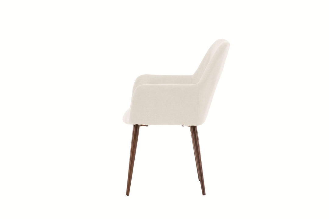 Venture Home Tomorrow Dining Chair 2-pack - Mocca  / Beige Linen