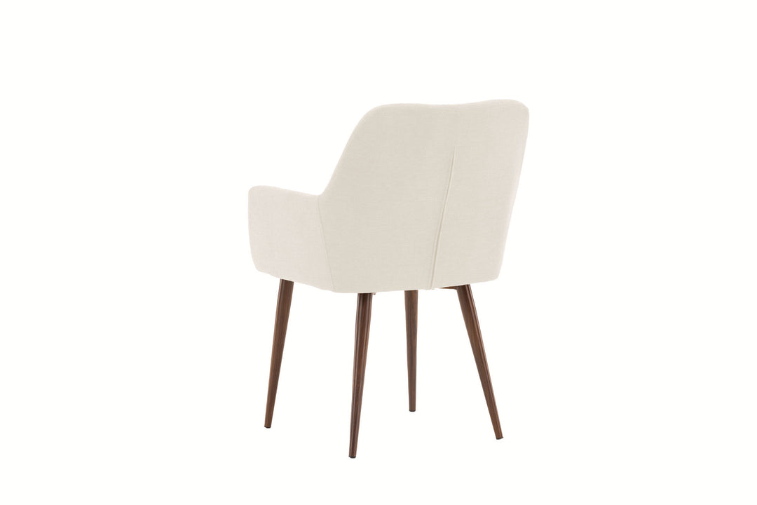 Venture Home Tomorrow Dining Chair 2-pack - Mocca  / Beige Linen