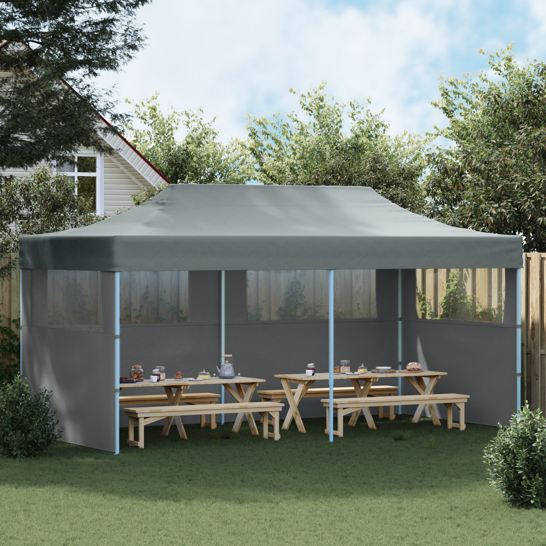 Party Tent Antracit 291 x 580 x 315 cm Oxford stof