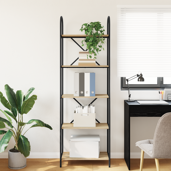 Bogreol Sonoma eg 60 x 30 x 183 cm Konstrueret træ