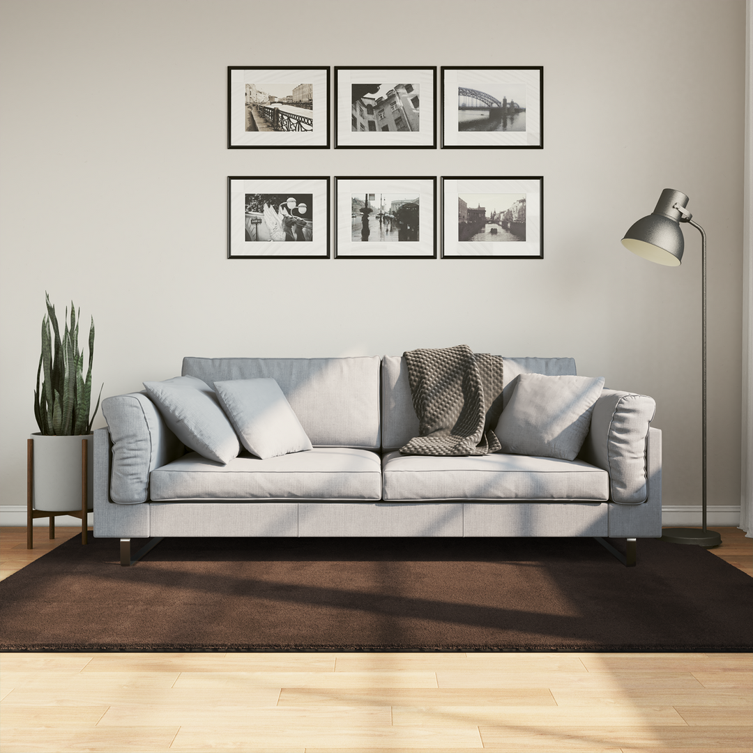Medium luv blød og vaskbar tæppe HUARTE Brun 200 x 140 cm
