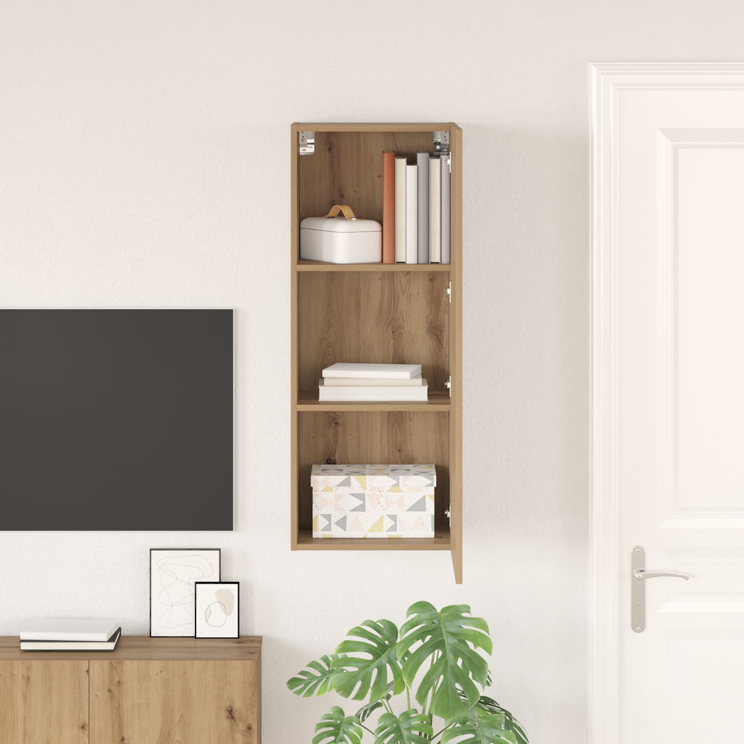 TV vægskab Artisan Egetræ 40,5 x 30 x 102 cm Konstrueret træ