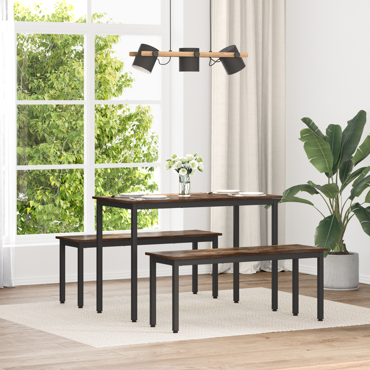 bænk Røget Eg 110 x 35 x 45 cm Konstrueret træ