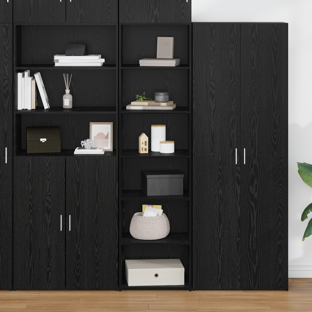 Kabinet Sort eg 50 x 41 x 185 cm Konstrueret træ