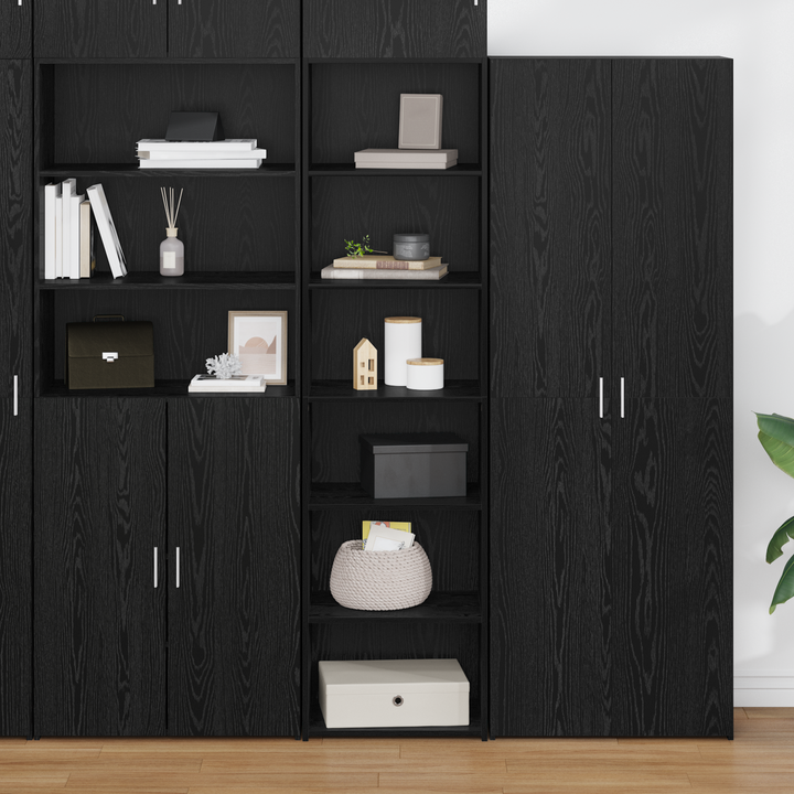 Kabinet Sort eg 50 x 41 x 185 cm Konstrueret træ