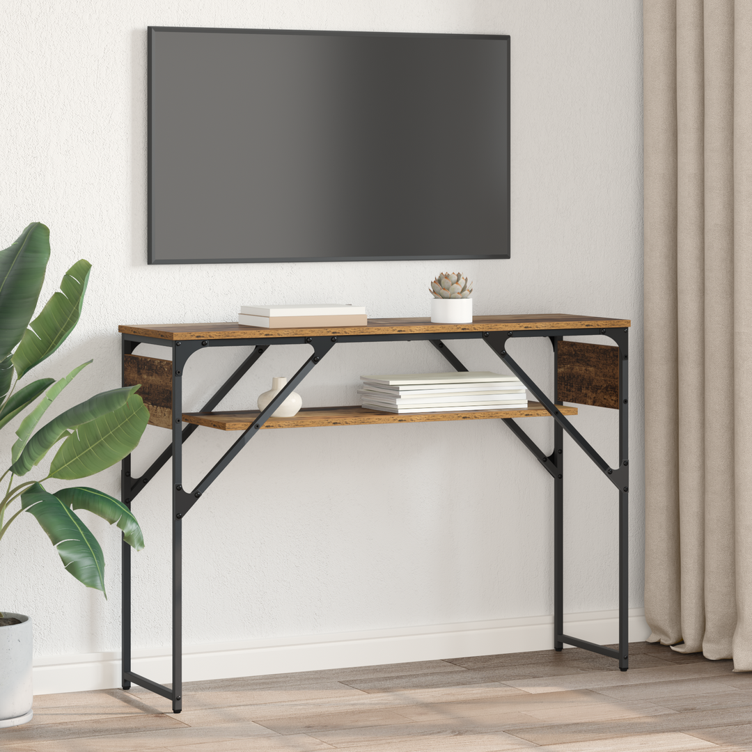 Konsolbord Gammelt træ 105x30x75cm Konstrueret træ