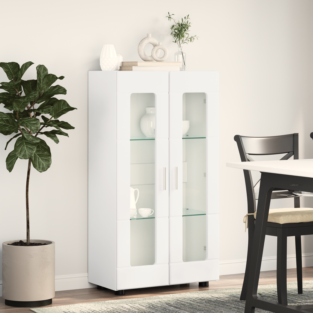 Sideboard FLORIN Hvid 55,5 x 29 x 100 cm Konstrueret træ