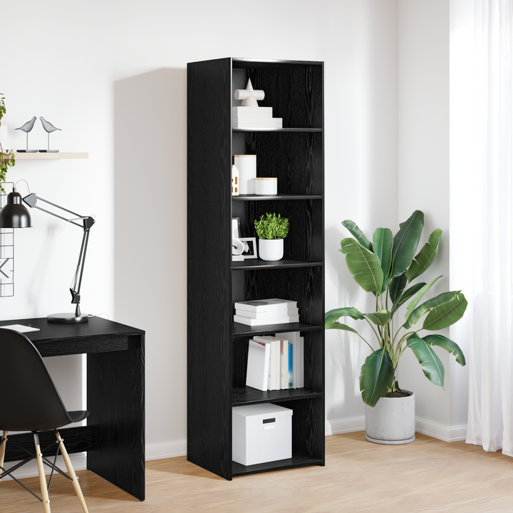 Kabinet Sort eg 50 x 41 x 185 cm Konstrueret træ