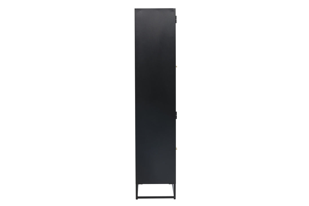 Venture Home Bakal - Covered Bookcase - Black