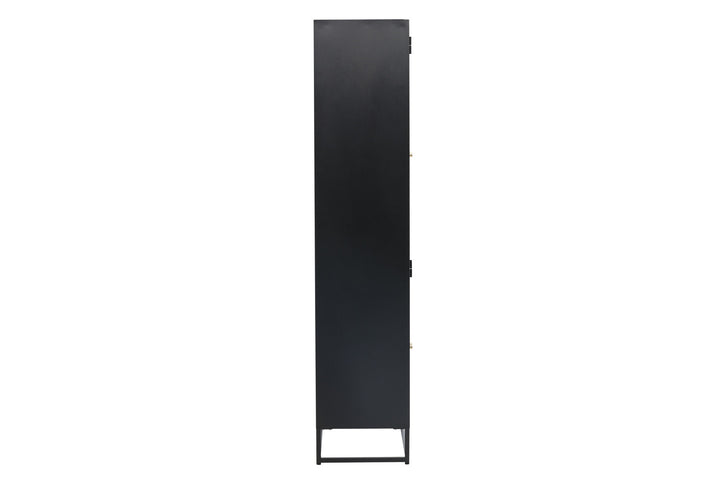 Venture Home Bakal - Covered Bookcase - Black