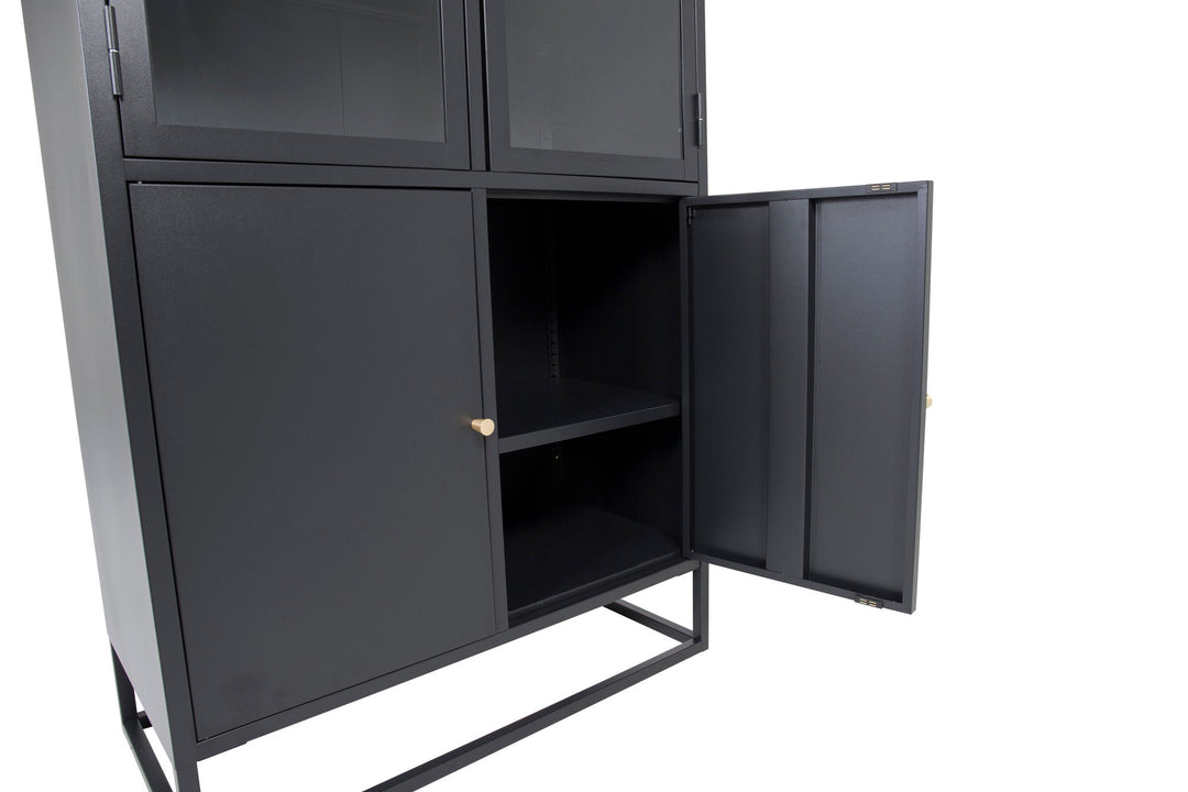 Venture Home Bakal - Covered Bookcase - Black