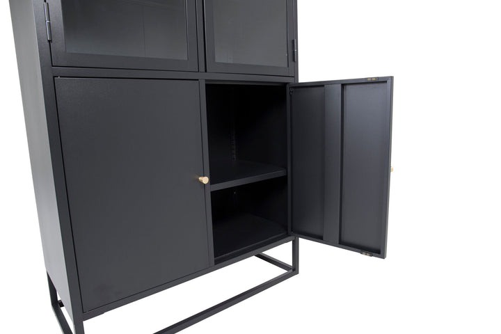 Venture Home Bakal - Covered Bookcase - Black