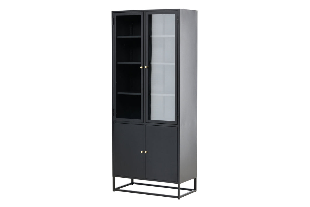 Venture Home Bakal - Covered Bookcase - Black
