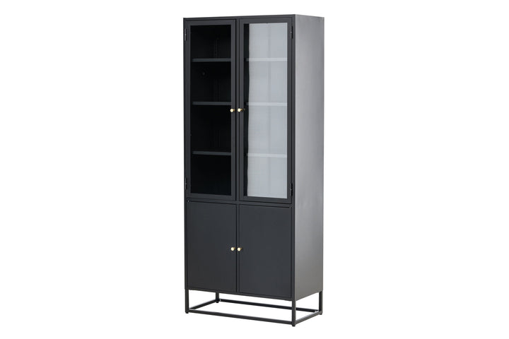 Venture Home Bakal - Covered Bookcase - Black