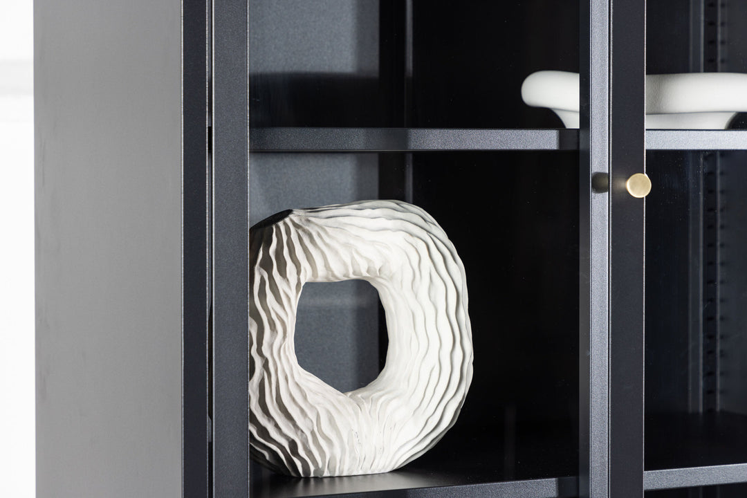 Venture Home Bakal - Covered Bookcase - Black