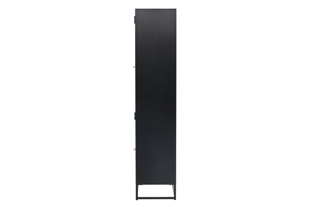 Venture Home Bakal - Covered Bookcase - Black