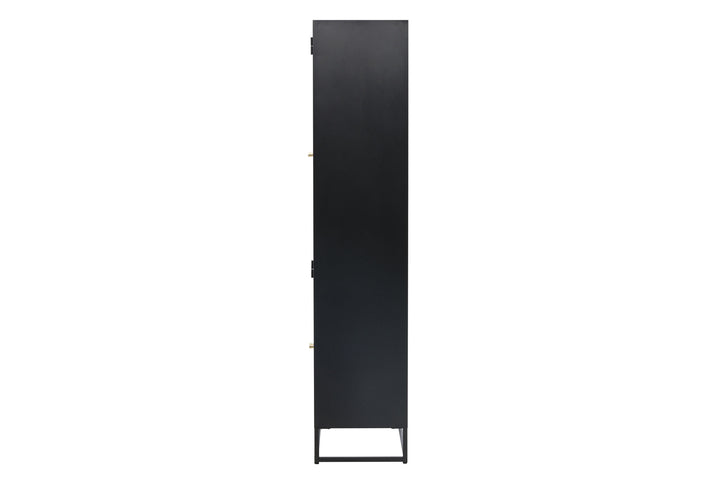 Venture Home Bakal - Covered Bookcase - Black