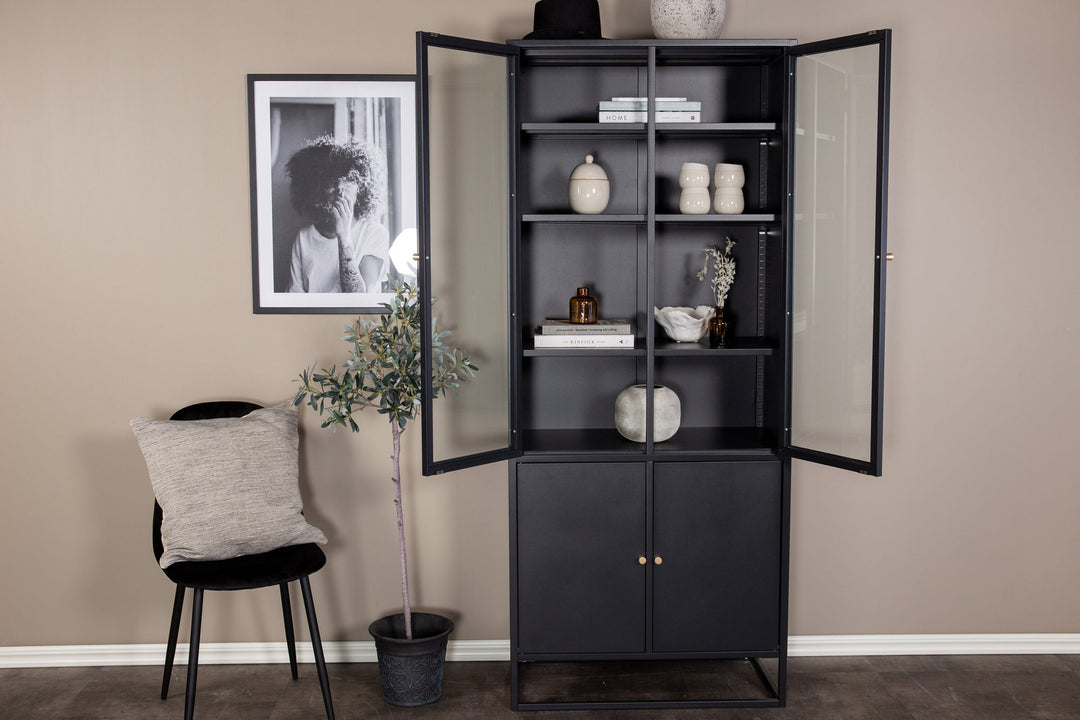 Venture Home Bakal - Covered Bookcase - Black