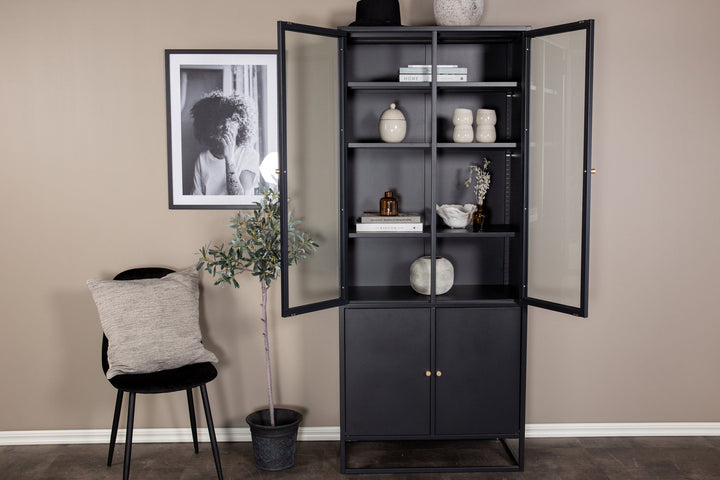 Venture Home Bakal - Covered Bookcase - Black