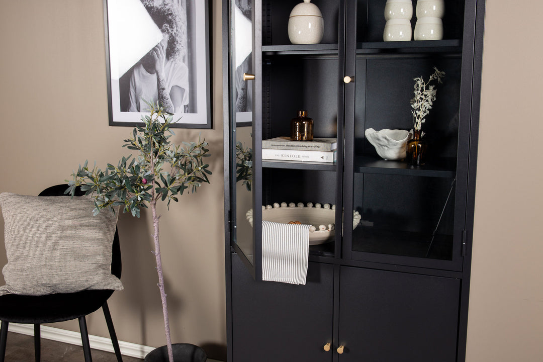 Venture Home Bakal - Covered Bookcase - Black