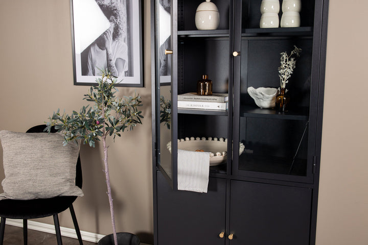 Venture Home Bakal - Covered Bookcase - Black