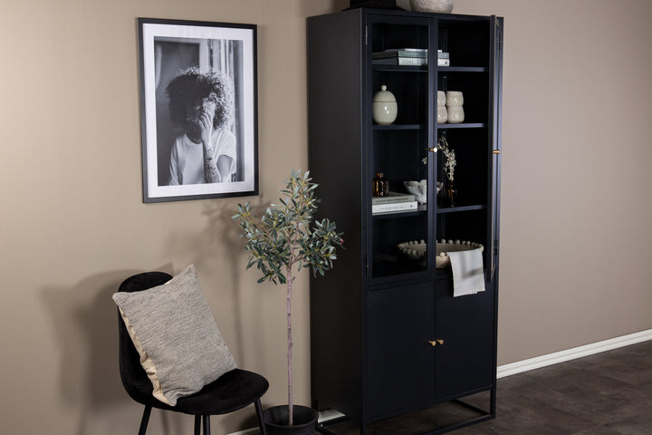 Venture Home Bakal - Covered Bookcase - Black