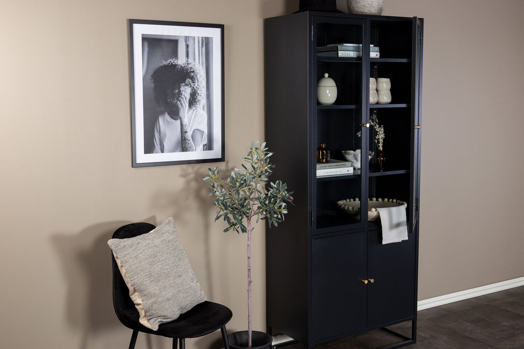 Venture Home Bakal - Covered Bookcase - Black