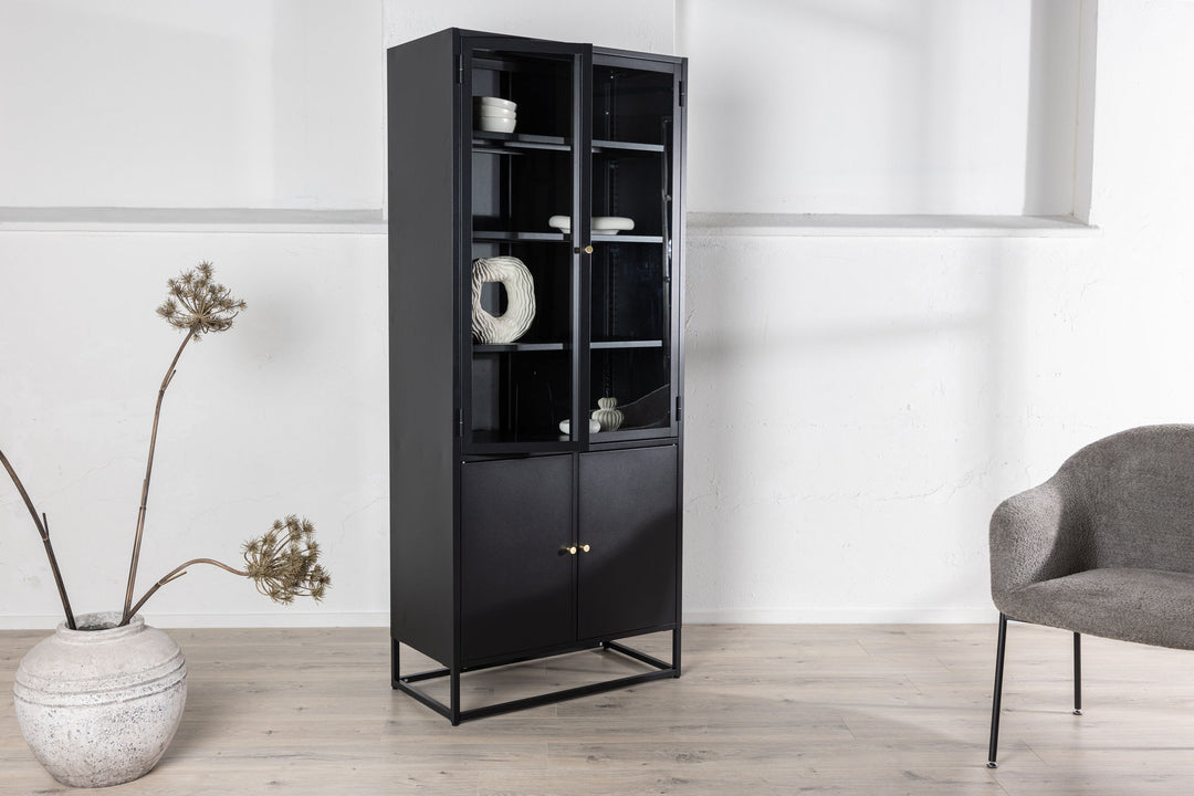 Venture Home Bakal - Covered Bookcase - Black