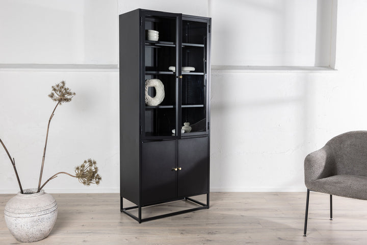Venture Home Bakal - Covered Bookcase - Black