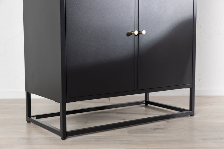 Venture Home Bakal - Covered Bookcase - Black