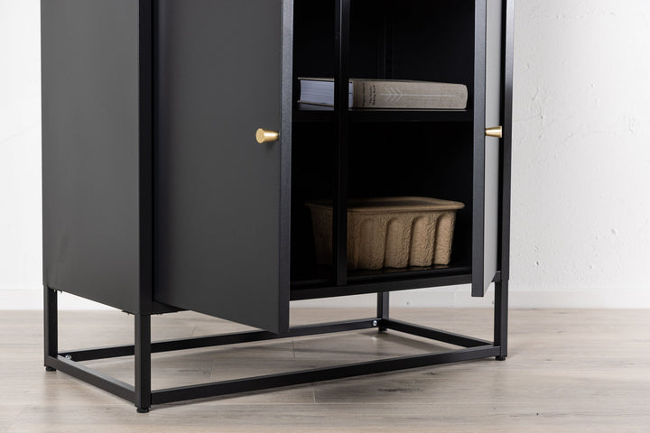 Venture Home Bakal - Covered Bookcase - Black