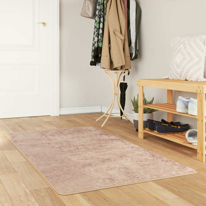 Tæppe Runner MARSA Sandfarvet 100 x 200 cm Polyester og PVC