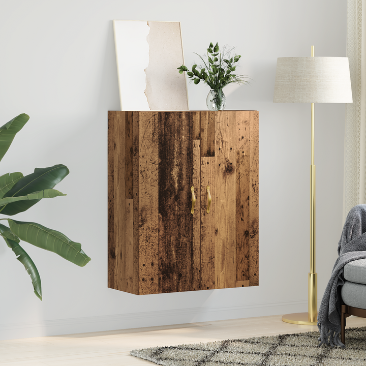 Vægskab Gammelt træ 69,5 x 34 x 90 cm Konstrueret træ