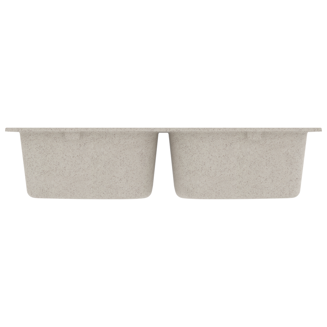 Køkkenvask Beige 76 x 48 x 30 cm Kvarts og Harpiks