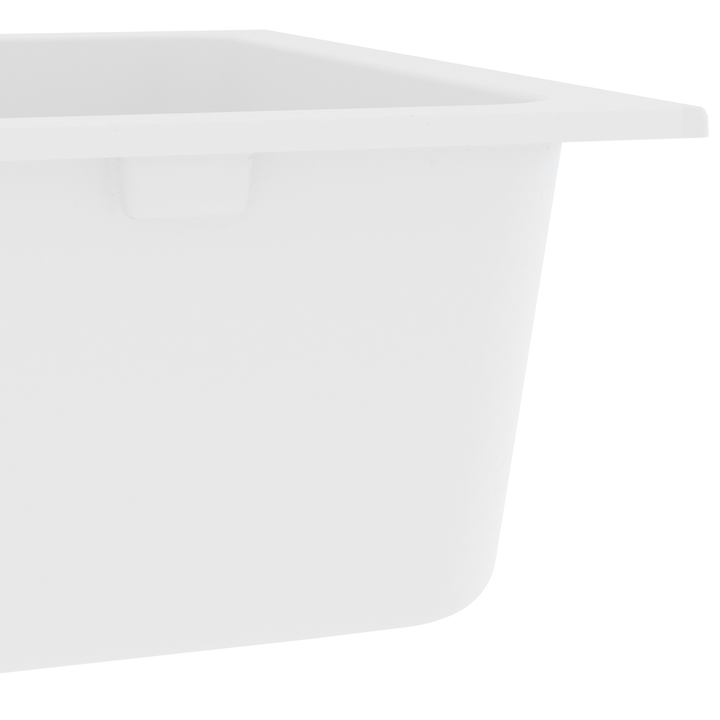 Køkkenvask Hvid 76 x 48 x 30 cm Kvarts og Harpiks