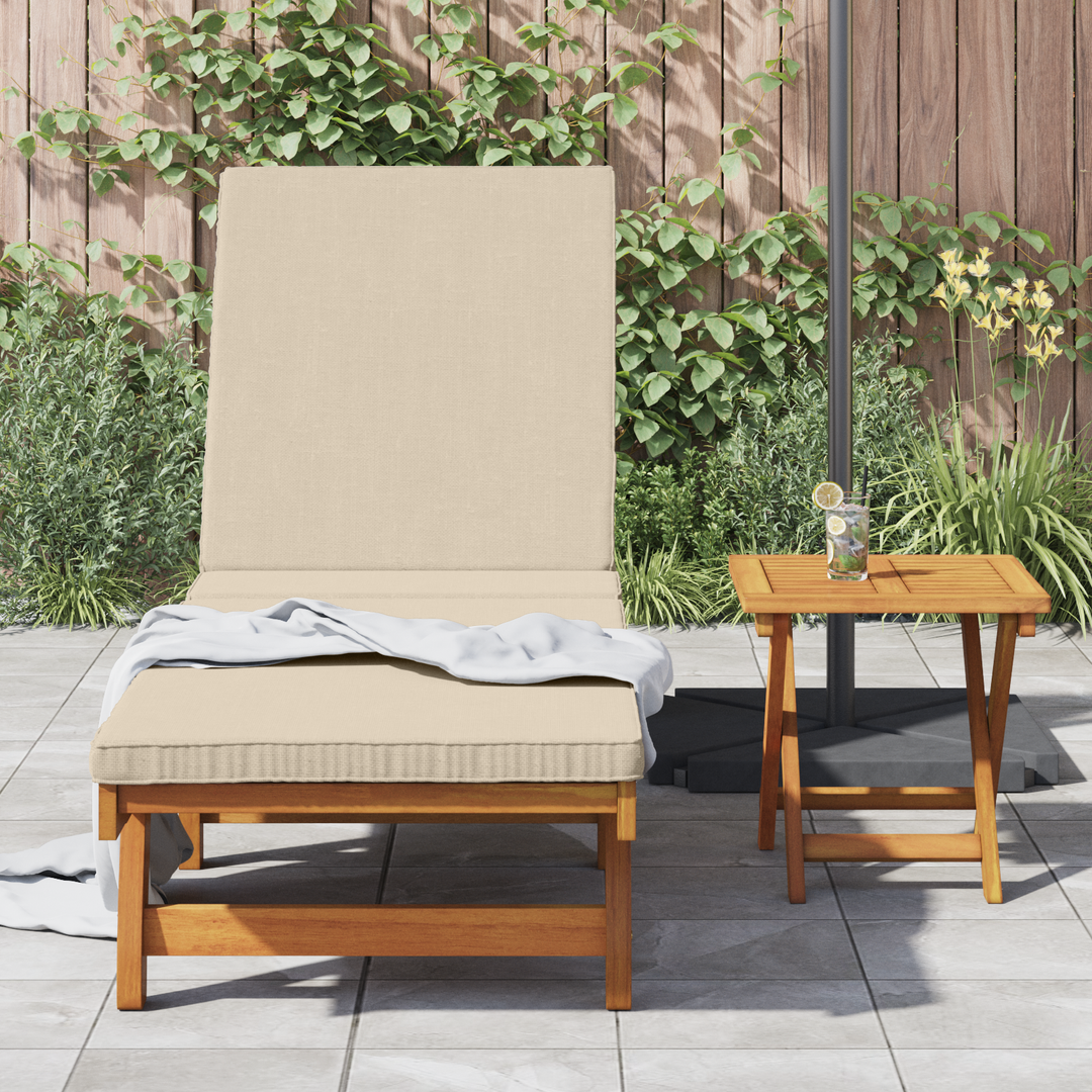Solstol 1-person 2 pcs Brun Massivt Akacietræ