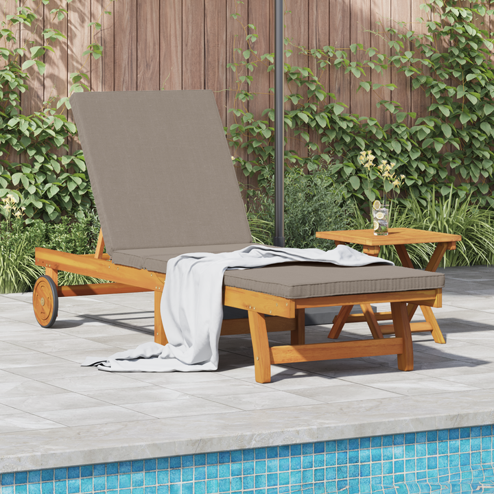 Solstol 1-person 2 pcs Brun Massivt Akacietræ