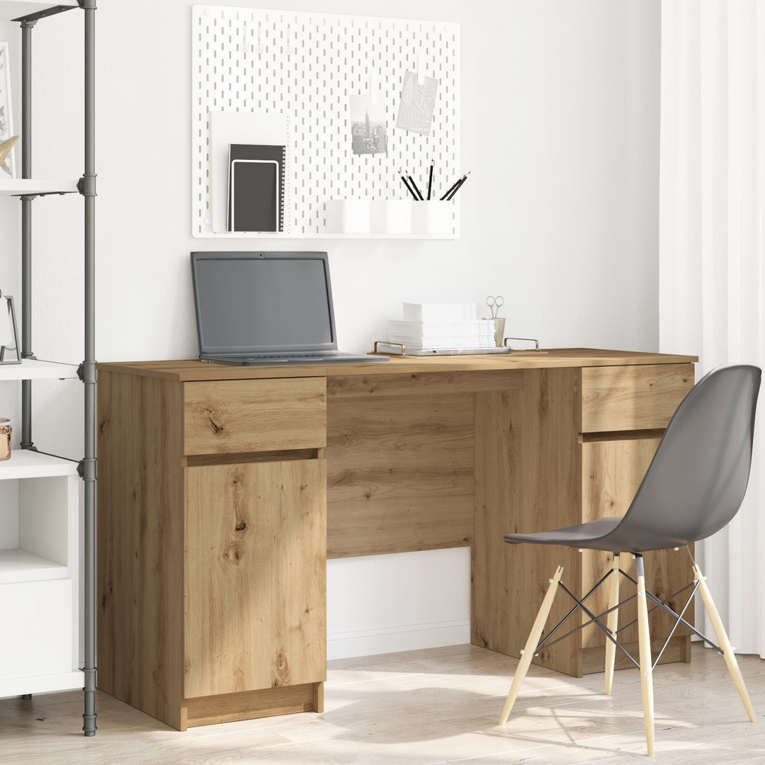 Bord med skuffe artisan eg 140 x 49 x 76 cm Konstrueret træ
