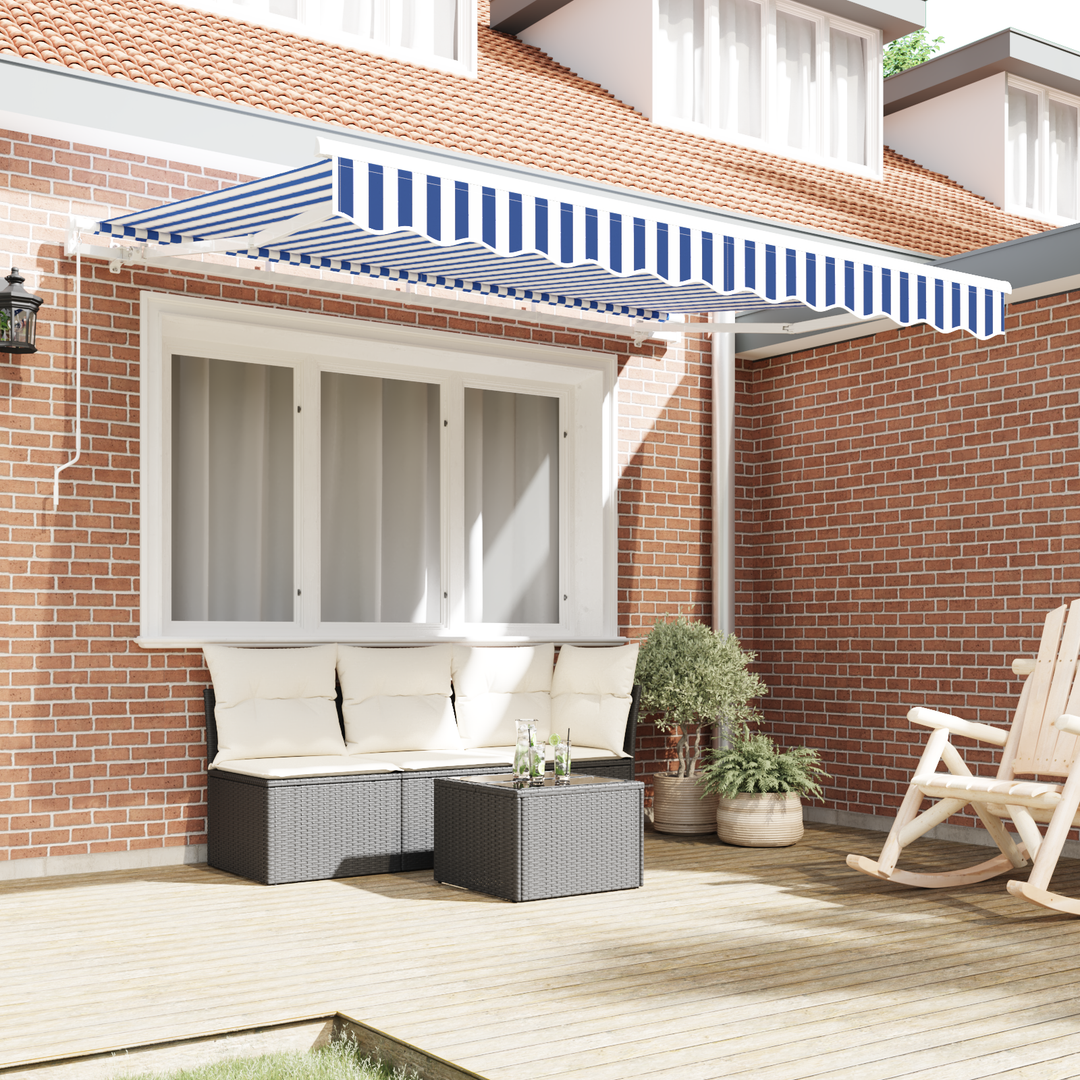 Utrækkelig Markise Blå 250 x 200 cm Stof