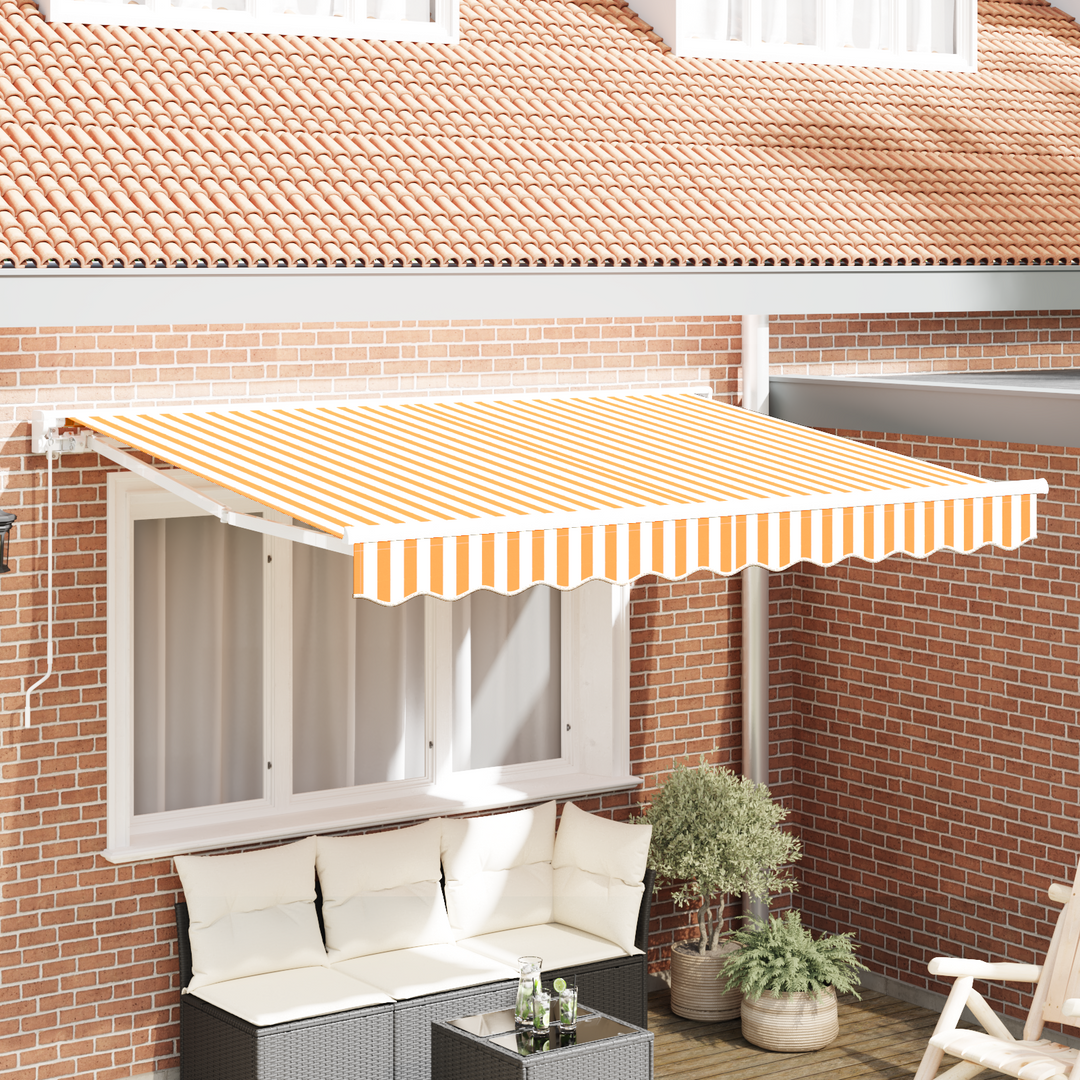Markiseramme Gul og Hvid 250 x 200 cm