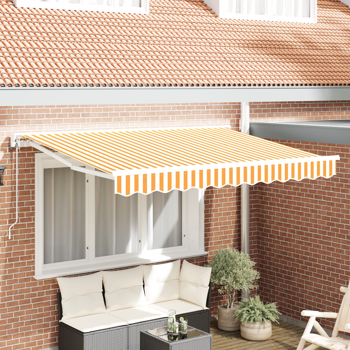 Markiseramme Gul og Hvid 250 x 200 cm
