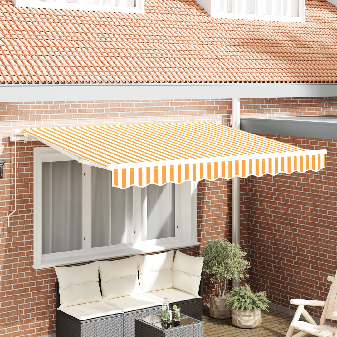 Utrækkelig Markise Gul 250 x 200 cm Stof