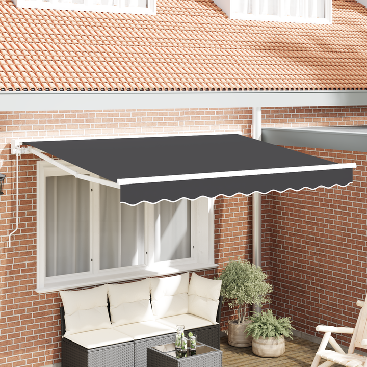 Markiseramme Antracit 300 x 200 cm Polyester med PU belægning