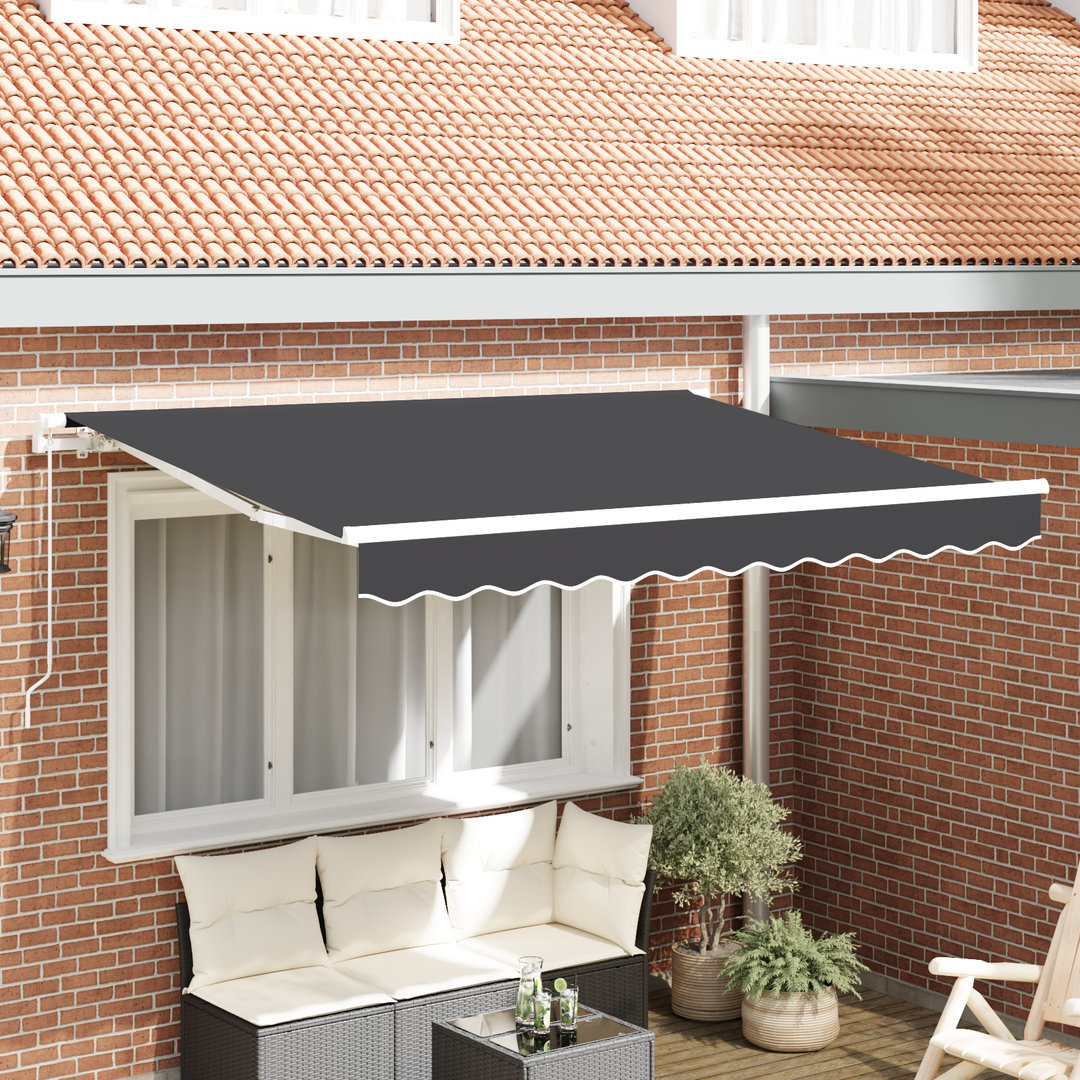 Utrækkelig Markise Antracit 300 x 200 cm Stof