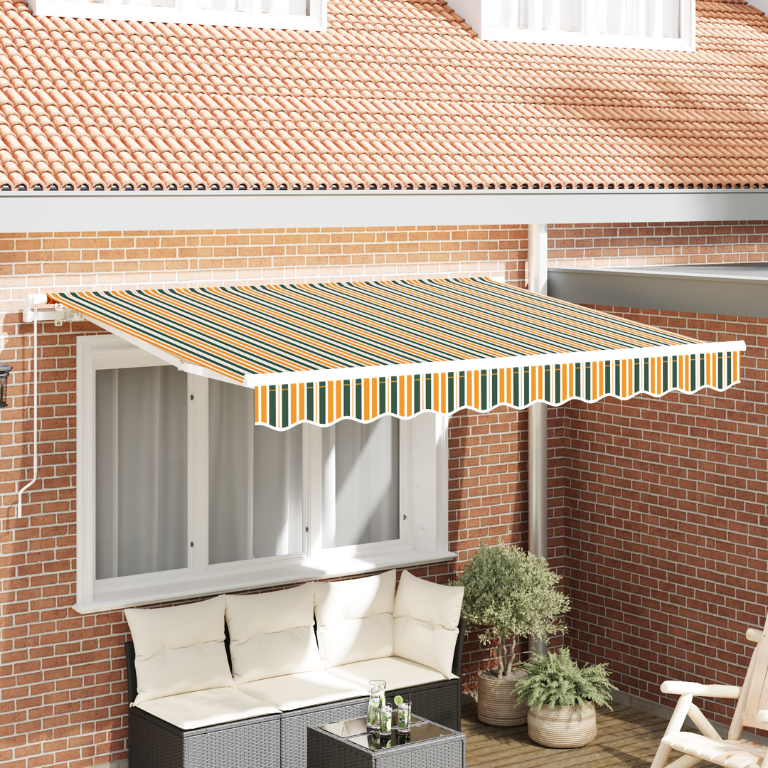 Utrækkelig Markise Grøn 300 x 200 cm Stof