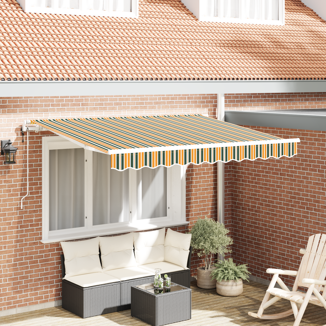 Utrækkelig Markise Grøn 300 x 200 cm Stof