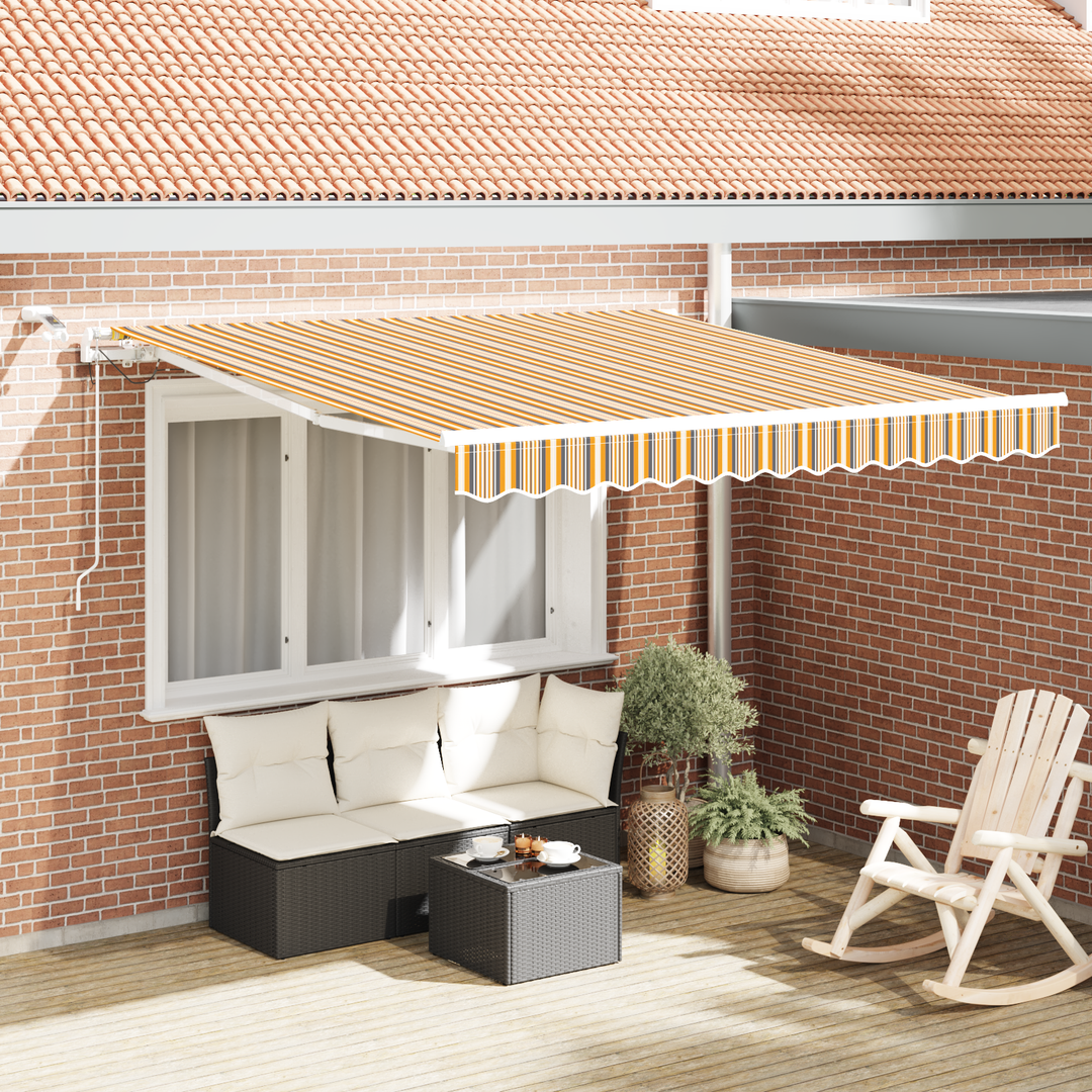Udtrækkelig markise Flerfarvet 300 x 250 cm Polyester